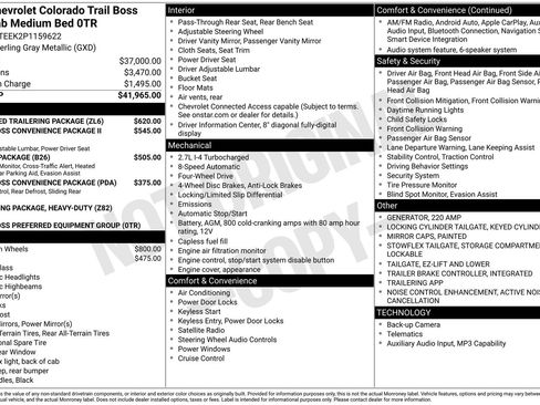 Used 2023 Chevrolet Colorado Trail Boss w/ Advanced Trailering Package AWD/4WD image 8