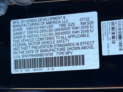 Used 2022 Honda Passport Elite image 32