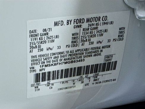 Used 2021 Ford Explorer Limited w/ Equipment Group 301A image 42