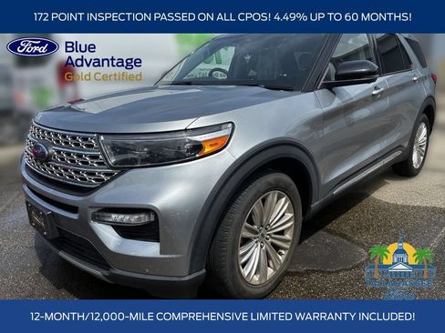 Used 2022 Ford Explorer Limited w/ Equipment Group 301A RWD image 1