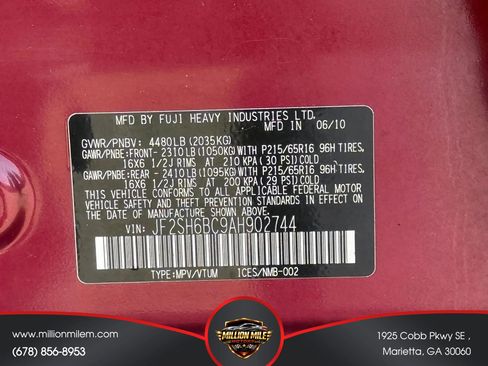Used 2010 Subaru Forester 2.5X AWD/4WD image 30