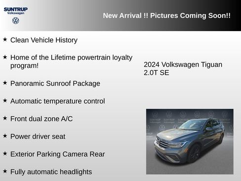 Used 2024 Volkswagen Tiguan SE w/ Panoramic Sunroof Package FWD image 6
