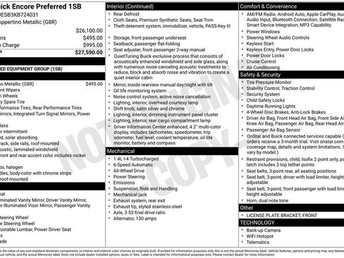 Used 2019 Buick Encore Preferred image 2