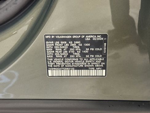 New 2026 Volkswagen Atlas SE image 29