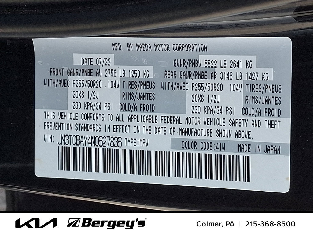 Used 2022 MAZDA CX-9 Touring Plus AWD/4WD image 30