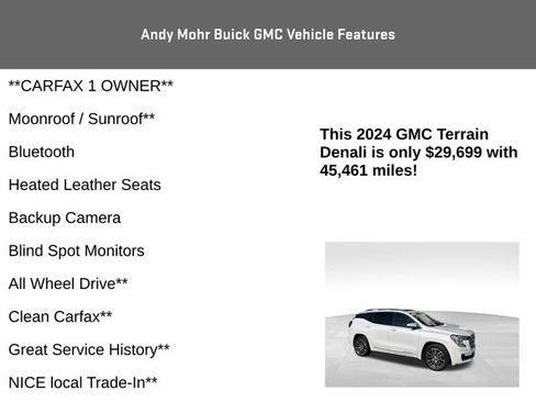 Used 2024 GMC Terrain Denali w/ Denali Premium Package AWD/4WD image 4