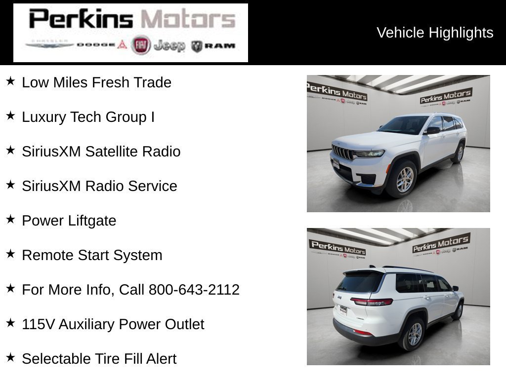 Used 2021 Jeep Grand Cherokee L Laredo w/ Luxury Tech Group I AWD/4WD image 6