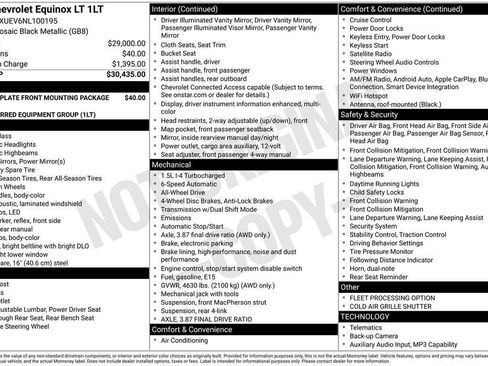Used 2022 Chevrolet Equinox LT AWD/4WD image 19