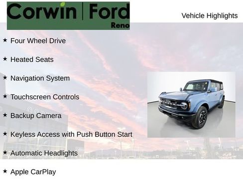 Certified 2024 Ford Bronco Outer Banks AWD/4WD image 6