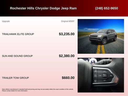Certified 2022 Jeep Compass Trailhawk w/ Trailhawk Elite Group AWD/4WD image 6