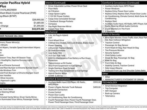 Used 2018 Chrysler Pacifica Touring Plus image 42