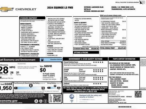 Used 2024 Chevrolet Equinox LS w/ LS Convenience Package FWD image 2