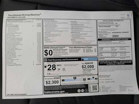 Certified 2025 BMW X1 xDrive28i w/ Convenience Package image 14