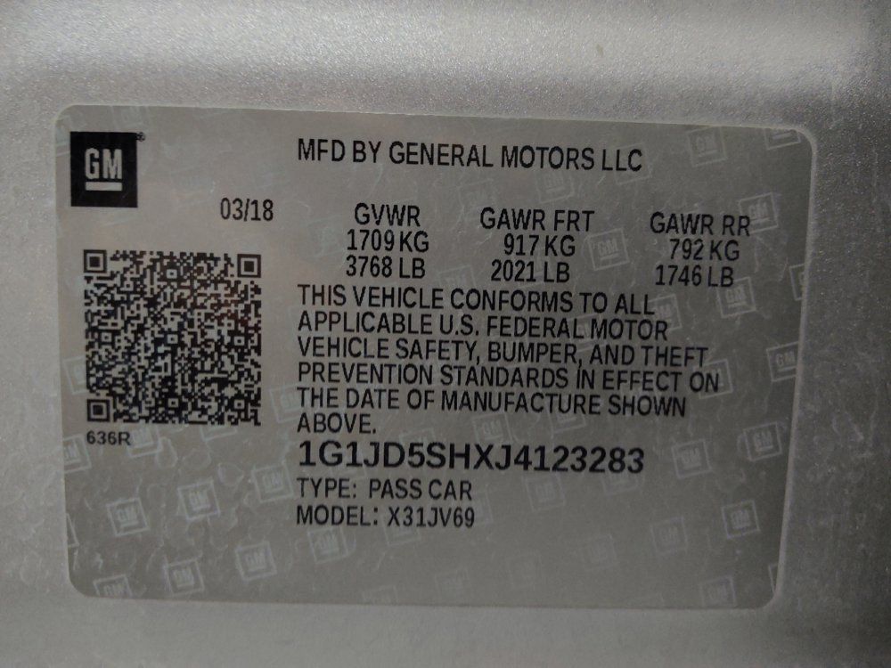 Used 2018 Chevrolet Sonic LT FWD image 33