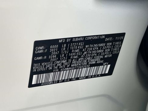 New 2026 Subaru Ascent Limited image 26