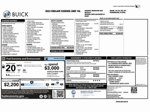 Used 2023 Buick Enclave Essence w/ Experience Buick Package image 2