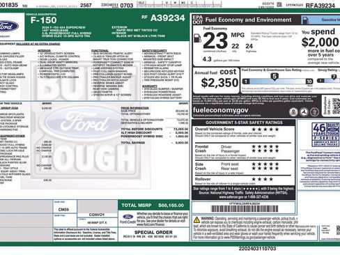 Used 2024 Ford F150 XLT w/ Equipment Group 303A High AWD/4WD image 14