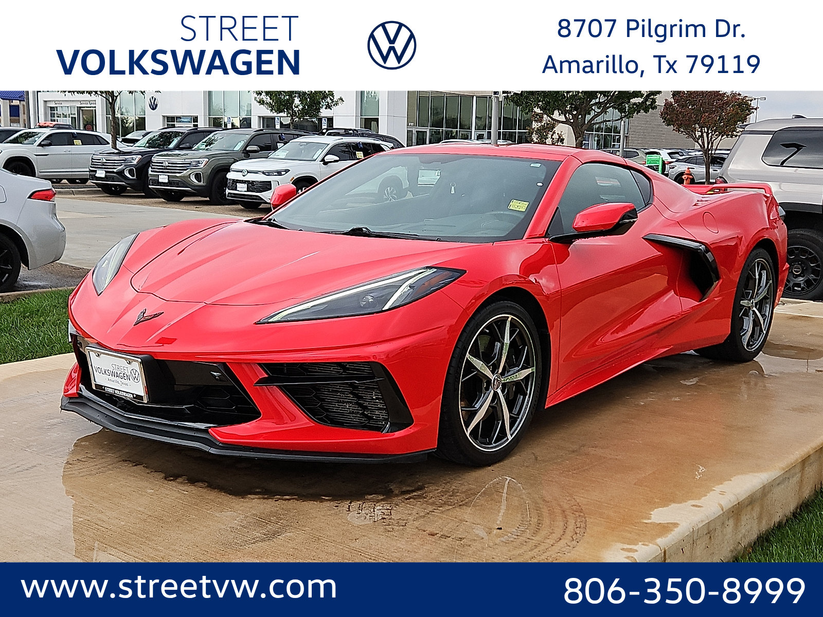 Used 2021 Chevrolet Corvette Stingray Premium Cpe w/ Z51 Performance Package RWD image 1