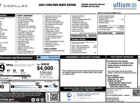 Used 2023 Cadillac Lyriq 2WD image 9
