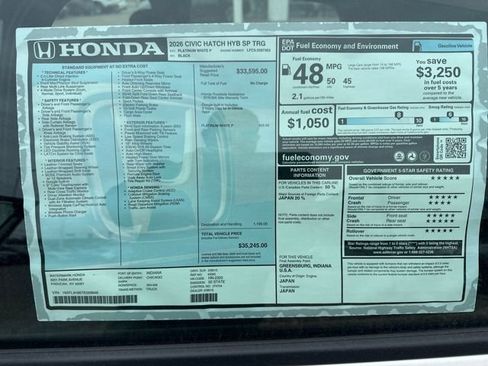 New 2026 Honda Civic Sport Touring image 31
