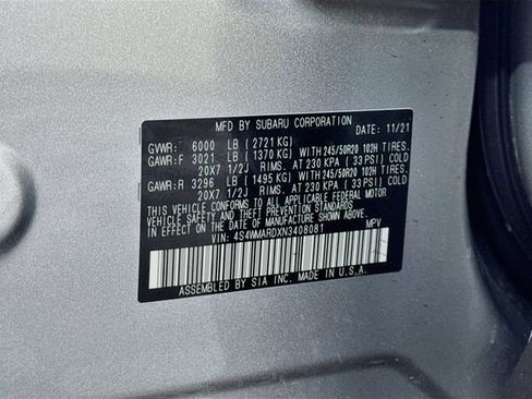 Used 2022 Subaru Ascent Touring w/ Popular Package #2A AWD/4WD image 53