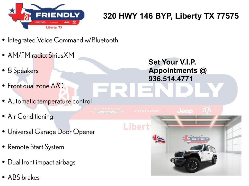 New 2025 Jeep Wrangler Unlimited Rubicon 4xe w/ Safety Group AWD/4WD image 20