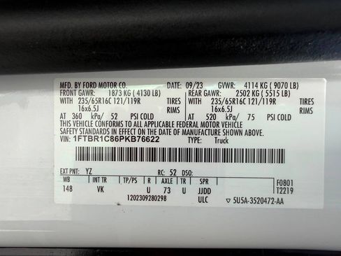 Used 2023 Ford Transit 250 Medium Roof w/ Load Area Protection Package RWD image 26