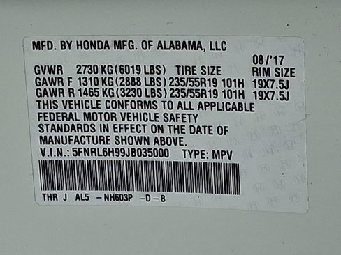 Certified 2018 Honda Odyssey Elite image 29