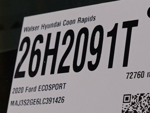 Used 2020 Ford EcoSport SE FWD image 30