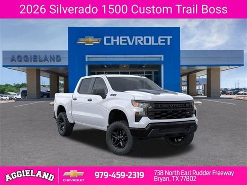 New 2026 Chevrolet Silverado 1500 Custom Trail Boss w/ Dark Appearance Package image 1