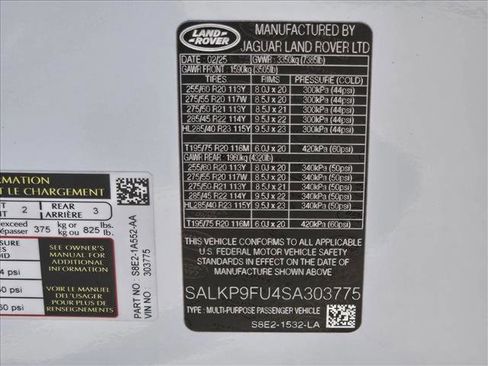 Used 2025 Land Rover Range Rover SE AWD/4WD image 26