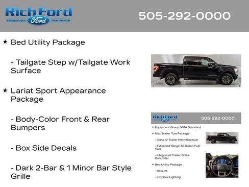 Certified 2023 Ford F150 Lariat w/ Max Trailer Tow Package AWD/4WD image 77