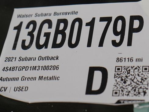 Used 2021 Subaru Outback Touring XT AWD/4WD image 30