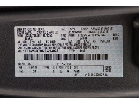 Used 2022 Ford F350 Lariat w/ Tremor Off-Road Package image 32