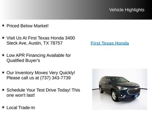 Used 2020 Chevrolet Traverse LT AWD/4WD image 9