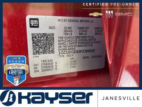 Certified 2023 Chevrolet Silverado 1500 LTZ w/ LTZ Convenience Package II image 39