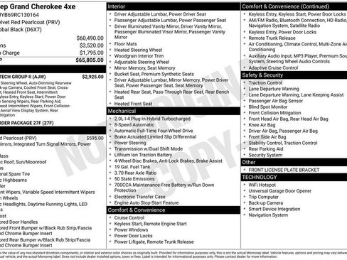 New 2024 Jeep Grand Cherokee Limited 4xe w/ Luxury Tech Group II AWD/4WD image 6