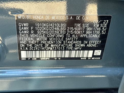 Used 2023 Honda HR-V EX-L image 29