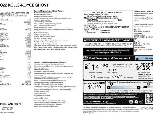 Used 2022 Rolls-Royce Ghost AWD/4WD image 2