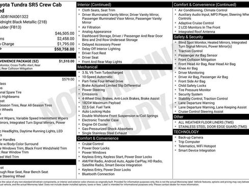 Used 2022 Toyota Tundra SR5 w/ SR5 Convenience Package image 17