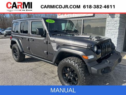 Used 2021 Jeep Wrangler Unlimited Willys image 1