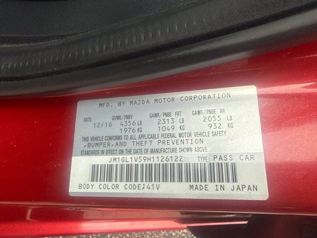 Used 2017 MAZDA MAZDA6 Touring FWD image 8