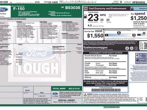 Used 2022 Ford F150 Limited AWD/4WD image 37