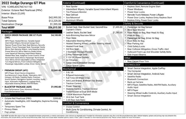 Used 2022 Dodge Durango GT AWD/4WD image 39