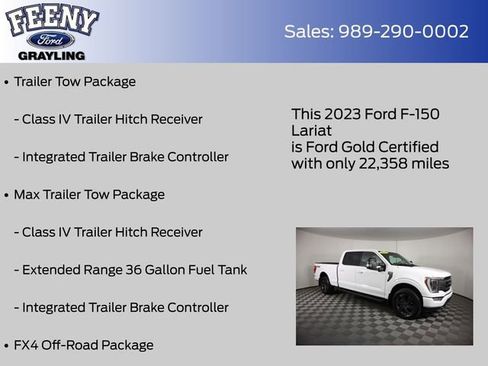 Used 2023 Ford F150 Lariat w/ Equipment Group 502A High AWD/4WD image 20