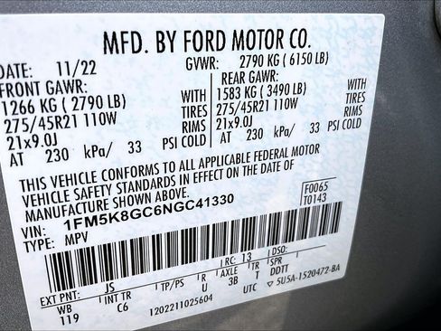 Used 2022 Ford Explorer ST w/ Equipment Group 401A AWD/4WD image 34