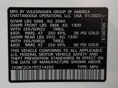 Used 2023 Volkswagen Atlas Cross Sport SEL AWD/4WD image 51