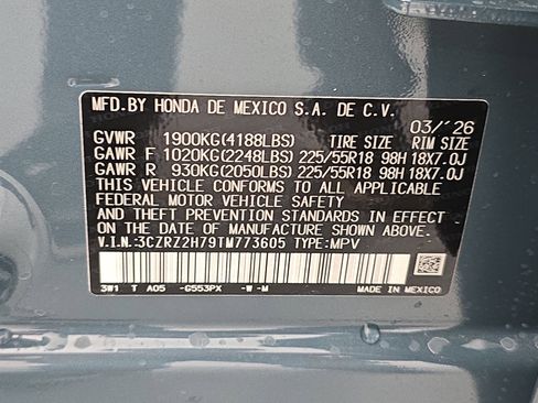 New 2026 Honda HR-V EX-L image 35