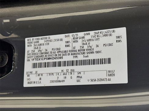 Used 2021 Ford F150 XL w/ Equipment Group 101A High image 30