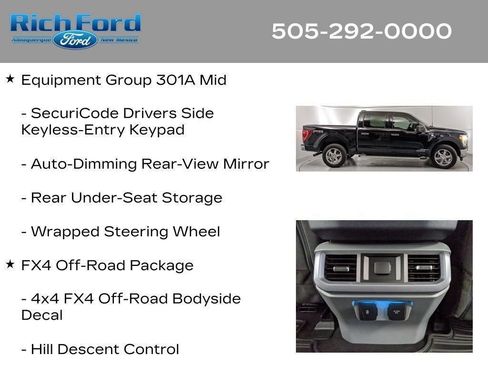 Certified 2023 Ford F150 XLT w/ Equipment Group 301A Mid AWD/4WD image 73